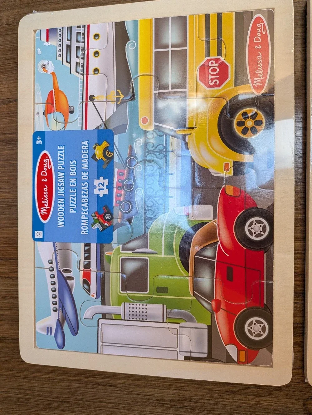 NWT Melissa & Doug Bundle Set Wooden Jigsaw Puzzle 12 Pieces
